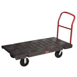 Rubbermaid® FG446600BLA Single Handle Heavy Duty Platform Truck - 60 Rubbermaid® FG446600BLA Single Handle Heavy Duty Platform Truck - 60