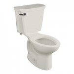 American Standard Cadet PRO 215DA004.222 Linen Vitreous China Floor-Mount Standard Height Toilet with Round High-Efficiency Bowl - 1.6 GPF