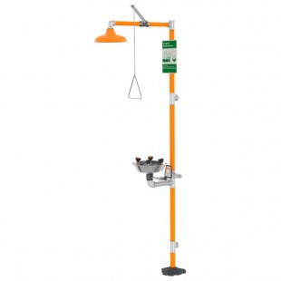 Guardian Equipment G1909 Safety Station with WideArea Eye / Face Wash and Stainless Steel Bowl