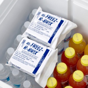 Polar Tech 15 oz. Re-Freez-R-Brix Foam Freeze Pack - 24/Case Polar Tech 15 oz. Re-Freez-R-Brix Foam Freeze Pack - 24/Case