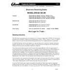 Edlund ERS-60 60 lb. Digital Receiving Scale with 12 Edlund ERS-60 60 lb. Digital Receiving Scale with 12