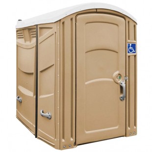 Satellite Freedom 2112A Sand ADA Compliant Portable Restroom - Assembled Satellite Freedom 2112A Sand ADA Compliant Portable Restroom - Assembled
