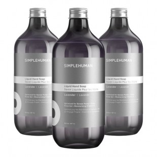 simplehuman CT1136 30 fl. oz. Lavender Scented Liquid Hand Soap Refill Pouch - 3/Case simplehuman CT1136 30 fl. oz. Lavender Scented Liquid Hand Soap Refill Pouch - 3/Case