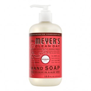 Mrs. Meyer's Clean Day 394967 12.5 oz. Rhubarb Scented Hand Soap with Pump - 6/Case