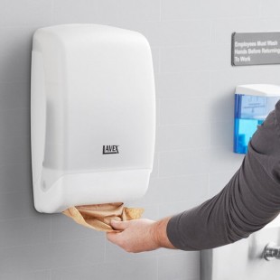 Lavex Translucent White C-Fold / Multifold Paper Towel Dispenser Lavex Translucent White C-Fold / Multifold Paper Towel Dispenser