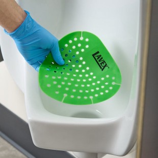 Lavex Evergreen Scent Vinyl Deodorizing Urinal Screen - 12/Case Lavex Evergreen Scent Vinyl Deodorizing Urinal Screen - 12/Case