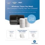 Compact by GP Pro Quad Coreless Roll High Capacity Toilet Paper Dispenser Compact by GP Pro Quad Coreless Roll High Capacity Toilet Paper Dispenser