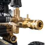Simpson 65208 Super Pro Pressure Washer with Roll Cage, CRX Engine, and 50' Hose - 4,400 PSI; 4 GPM