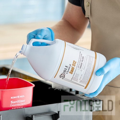 Noble Chemical Sani-512 1 Gallon / 128 oz. Concentrated Sanitizer / Disinfectant - 4/Case