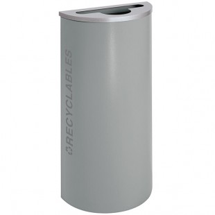 Ex-Cell Kaiser RC-KDHR-R BT-HMG Black Tie Kaleidoscope Hammered Gray Half Round 8 Gallon Recyclables Receptacle Ex-Cell Kaiser RC-KDHR-R BT-HMG Black Tie Kaleidoscope Hammered Gray Half Round 8 Gallon Recyclables Receptacle