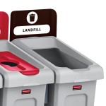 Rubbermaid® 2007912 Slim Jim Recycling Brown Billboard