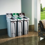 Rubbermaid® 2007912 Slim Jim Recycling Brown Billboard