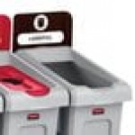 Rubbermaid® 2007912 Slim Jim Recycling Brown Billboard