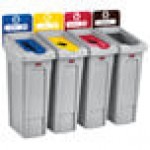 Rubbermaid® 2007912 Slim Jim Recycling Brown Billboard