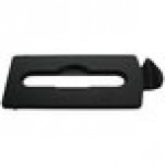 Rubbermaid® 2007894 Slim Jim Recycling Black Rectangular Hinged Paper Lid Insert Rubbermaid® 2007894 Slim Jim Recycling Black Rectangular Hinged Paper Lid Insert