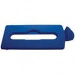 Rubbermaid® 2007894 Slim Jim Recycling Black Rectangular Hinged Paper Lid Insert Rubbermaid® 2007894 Slim Jim Recycling Black Rectangular Hinged Paper Lid Insert