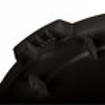 Carlisle 84104503 Bronco 44 Gallon Black Flat Round Trash Can Lid