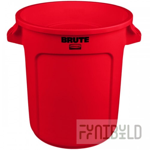 Rubbermaid® FG261000RED BRUTE 10 Gallon Red Round Trash Can