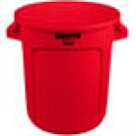 Rubbermaid® FG261000RED BRUTE 10 Gallon Red Round Trash Can