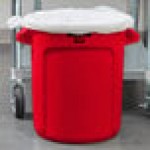 Rubbermaid® FG261000RED BRUTE 10 Gallon Red Round Trash Can
