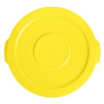 Lavex 10 Gallon Yellow Round Commercial Trash Can Lid