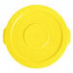 Lavex 10 Gallon Yellow Round Commercial Trash Can Lid