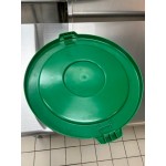 Lavex 10 Gallon Yellow Round Commercial Trash Can Lid
