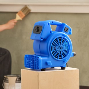 Lavex 3-Speed Mini Air Mover with GFCI Power Outlets - 1/8 hp, 500 CFM