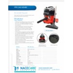 NaceCare Solutions Henry ProVac PPR 240 K-8027116 2.5 Gallon Corded Canister Vacuum with AST8 15