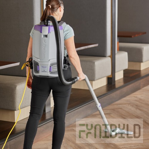 ProTeam GoFit® 6 107736 6 Qt. Backpack Vacuum with 107099 Xover Performance Telescoping Wand Kit - 120V