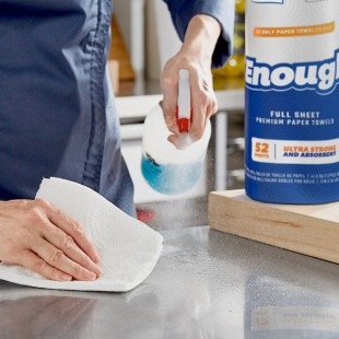 Lavex Enough 2-Ply Premium Full Sheet Paper Towel Roll, 52 Sheets/Roll - 15/Case Lavex Enough 2-Ply Premium Full Sheet Paper Towel Roll, 52 Sheets/Roll - 15/Case