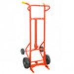 Wesco Industrial Products Deluxe Series 1,000 lb. 4 Wheel Steel Drum Truck with (2) 10