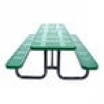 Lifeyard 8' Green Perforated Metal Picnic Table Lifeyard 8' Green Perforated Metal Picnic Table