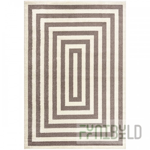 Abani Casa Collection 4' x 6' Beige / Cream Contemporary Rectangular Area Rug