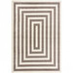 Abani Casa Collection 4' x 6' Beige / Cream Contemporary Rectangular Area Rug Abani Casa Collection 4' x 6' Beige / Cream Contemporary Rectangular Area Rug