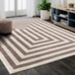Abani Casa Collection 4' x 6' Beige / Cream Contemporary Rectangular Area Rug Abani Casa Collection 4' x 6' Beige / Cream Contemporary Rectangular Area Rug