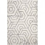 Abani Casa Collection 4' x 6' Beige / Cream Contemporary Rectangular Area Rug Abani Casa Collection 4' x 6' Beige / Cream Contemporary Rectangular Area Rug