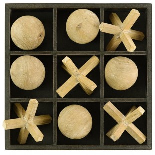 Kalalou Wooden Tic-Tac-Toe Set Kalalou Wooden Tic-Tac-Toe Set