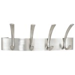 Safco 4205SL Brushed Nickel Metal Four-Peg Coat Hook / Wall Rack Safco 4205SL Brushed Nickel Metal Four-Peg Coat Hook / Wall Rack
