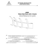 Safco 4205SL Brushed Nickel Metal Four-Peg Coat Hook / Wall Rack Safco 4205SL Brushed Nickel Metal Four-Peg Coat Hook / Wall Rack