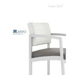 Lesro Lenox Steel Open House Navy Fabric Guest Arm Chair Lesro Lenox Steel Open House Navy Fabric Guest Arm Chair
