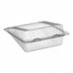 Polar Pak Clear Plastic Hinged Large Cake Slice Container - 240/Case
