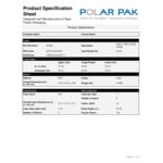 Polar Pak Clear Plastic Hinged Large Cake Slice Container - 240/Case