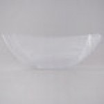 Fineline Wavetrends 128-CL Clear Plastic Serving Bowl 128 oz. - 25/Case