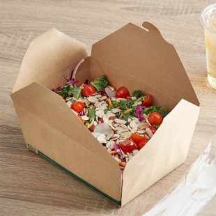 EcoChoice Kraft PLA Lined Compostable #8 Take-Out Container 6