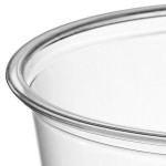 Choice 12 oz. Ultra-Clear Recycled PET Plastic Round Deli Container - 50/Pack