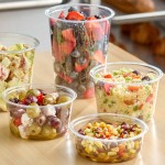 Choice 12 oz. Ultra-Clear Recycled PET Plastic Round Deli Container - 50/Pack