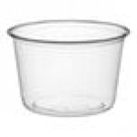 Choice 12 oz. Ultra-Clear Recycled PET Plastic Round Deli Container - 50/Pack