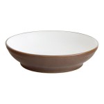 Acopa Embers 48 oz. Hickory Brown Matte Stoneware Pasta Bowl - Sample