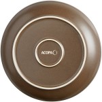Acopa Embers 48 oz. Hickory Brown Matte Stoneware Pasta Bowl - Sample